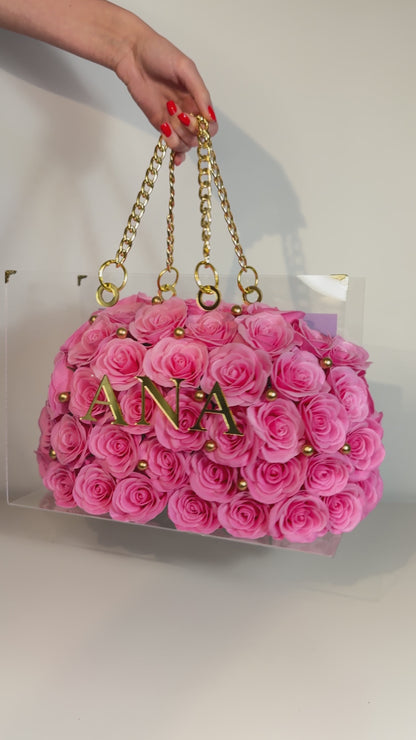 Gentuța „Secret Rose"- 51 Trandafiri Real Touch